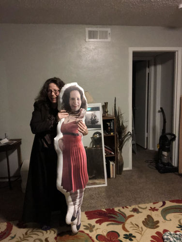 Customer photo review of Create A Custom Human Size Pillow