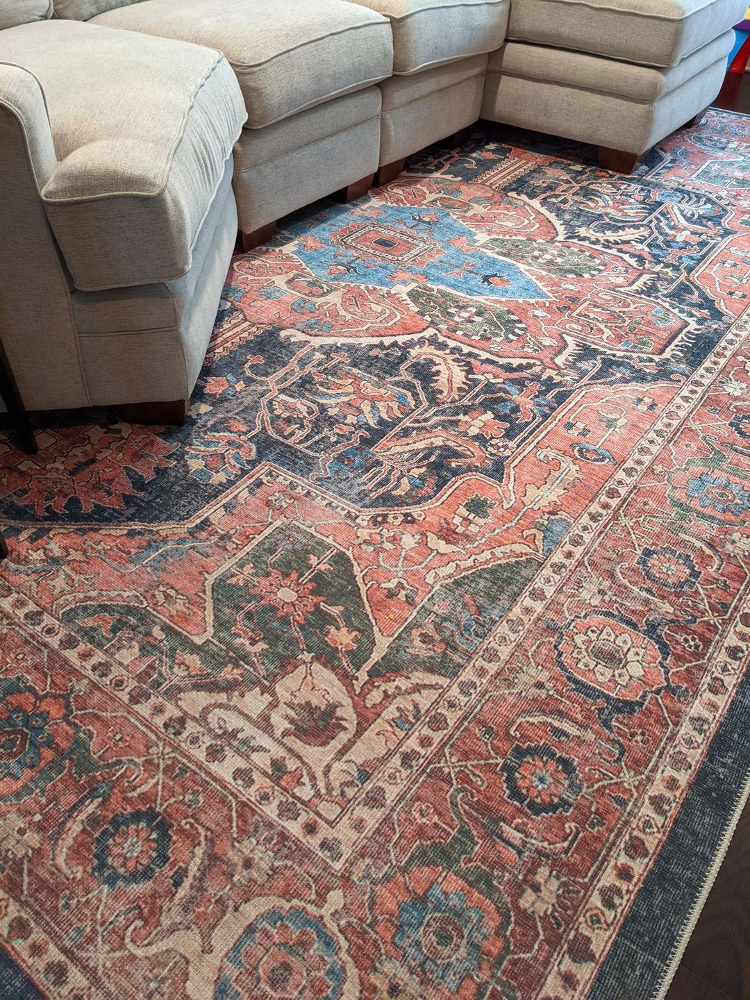 Customer photo review of Distressed Vintage Kendra Area Rug