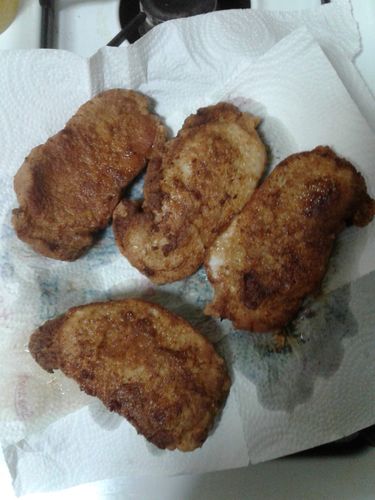 Customer photo review of Duroc Pork Chop Boneless, Two 8oz Chops