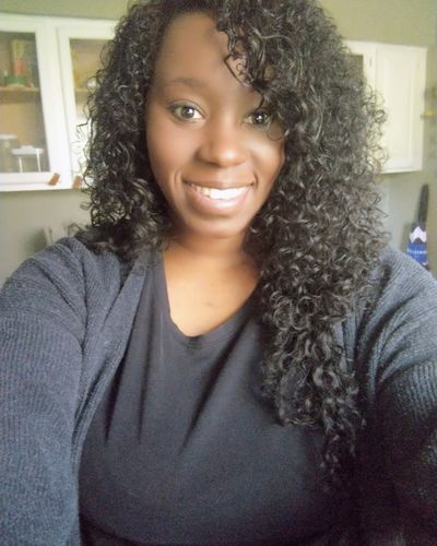Customer photo review of Curly Ash Blonde