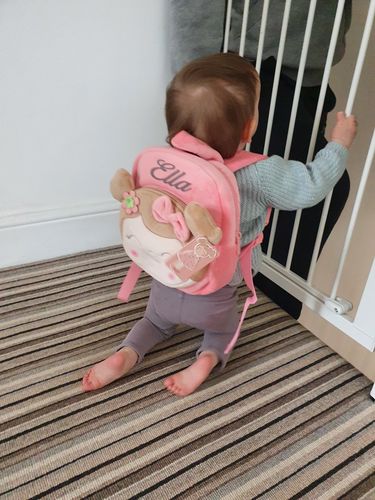 Customer photo review of Personalized Pink Backpack