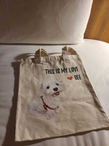 Customer photo review of 【同畫像】寵物帆布袋