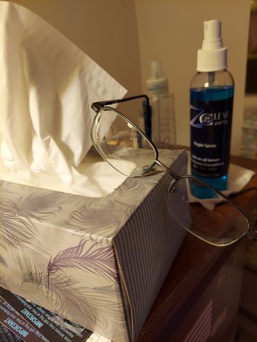 Customer photo review of Biggie - Lens Cleaner & Anti-Fog for Glasses (6 oz.)