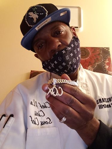 Customer photo review of Custom Paintbrush Letters Bust Down Piece