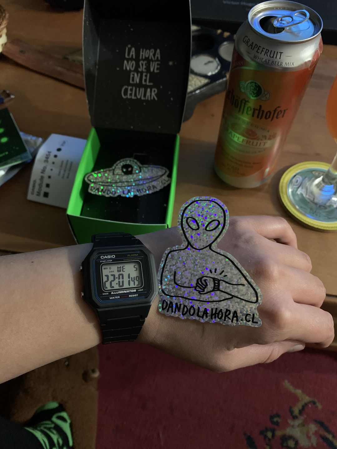 Customer photo review of Reloj Casio Vintage W-217H-1AVDF Classic Líneas Azules