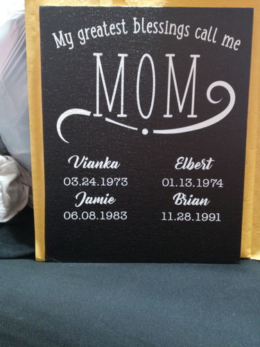 Customer photo review of My Greatest Blessings Call Me Flat Canvas - 75% Off Pre-Mother's Day Sale