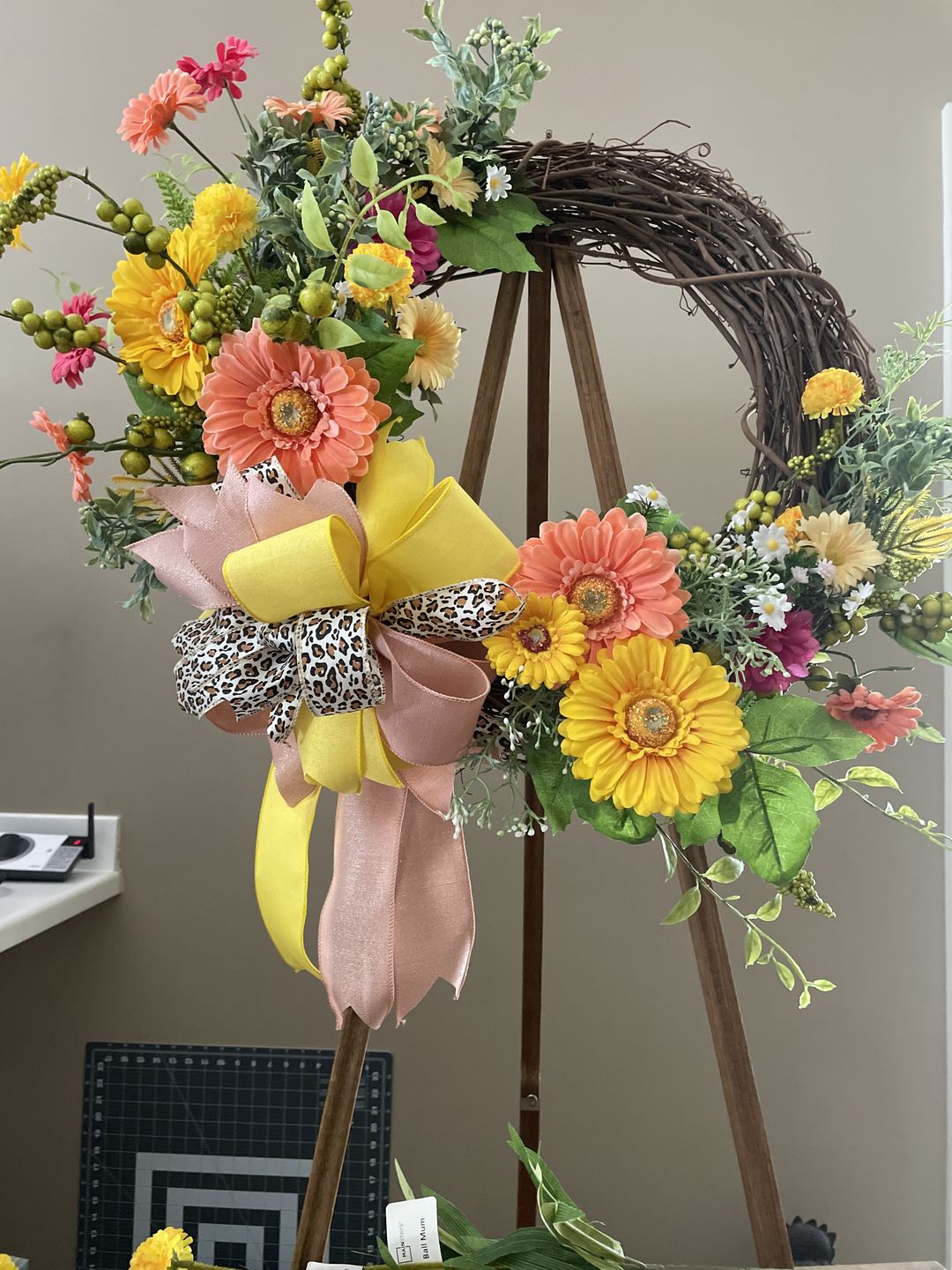 Customer photo review of 18" Round Grapevine Wreath