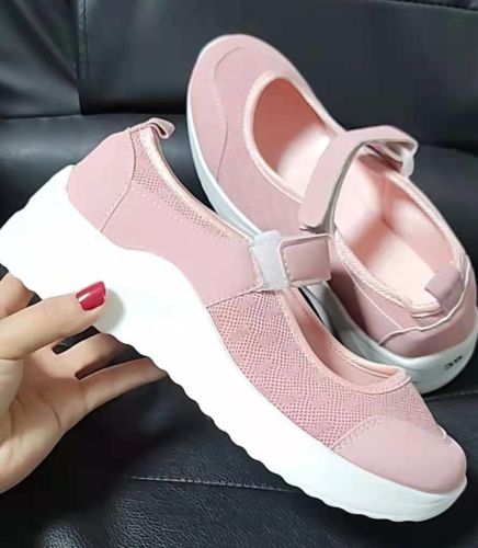 Customer photo review of KITIS™ Women's Comfy Hook & Loop Sports Knit Sneakers[BUY 2 SAVE MORE 15%]