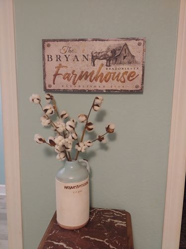 Customer photo review of Rustic Farmhouse Sign