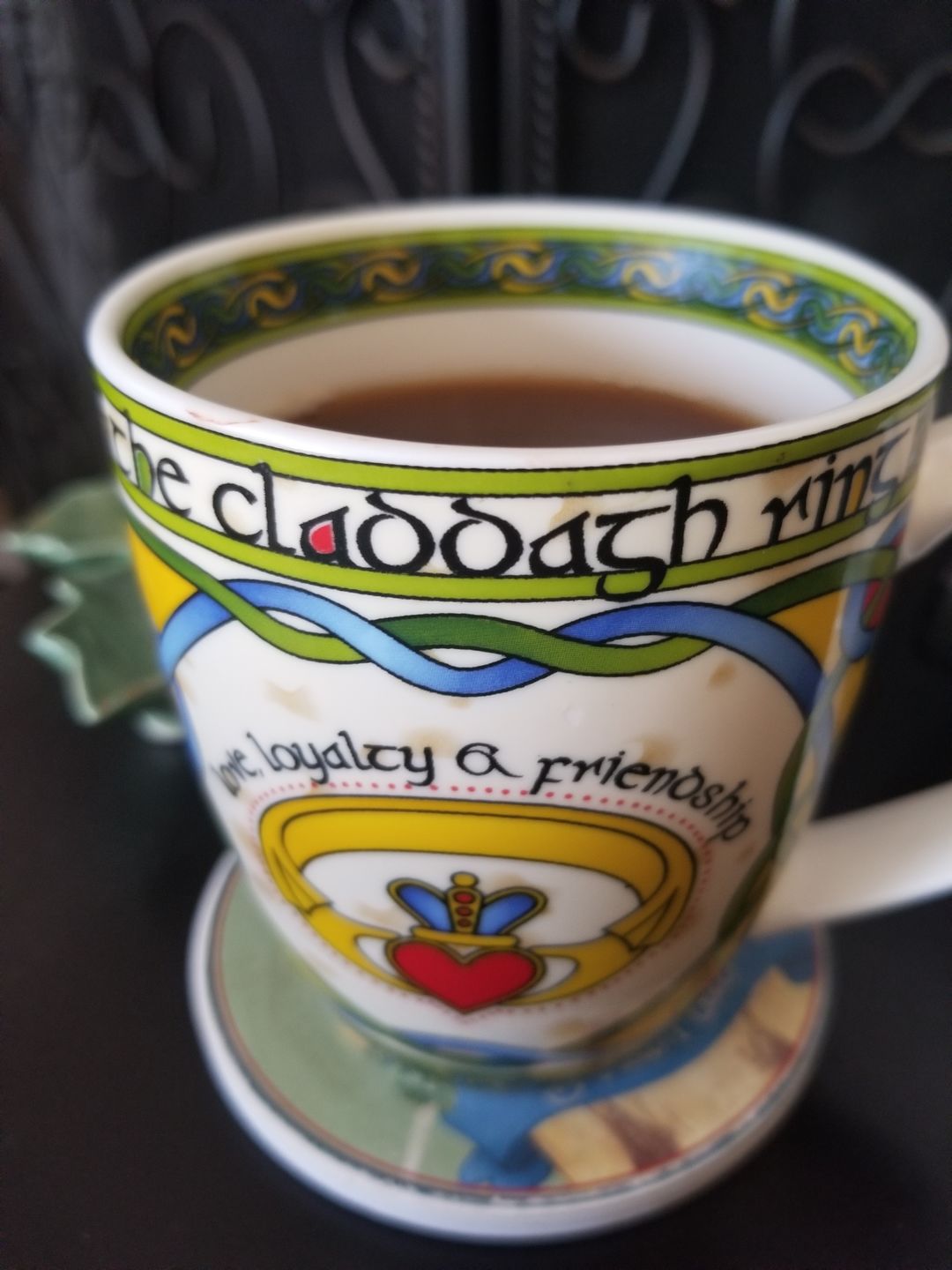 Customer photo review of Claddagh Ring Bone China Mug
