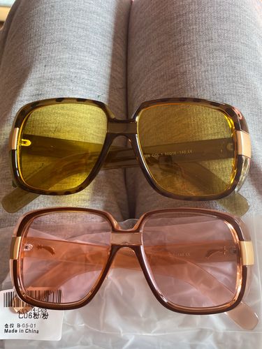 Customer photo review of Brand Designer 2021 Unisex Pilot Square Sunglasses