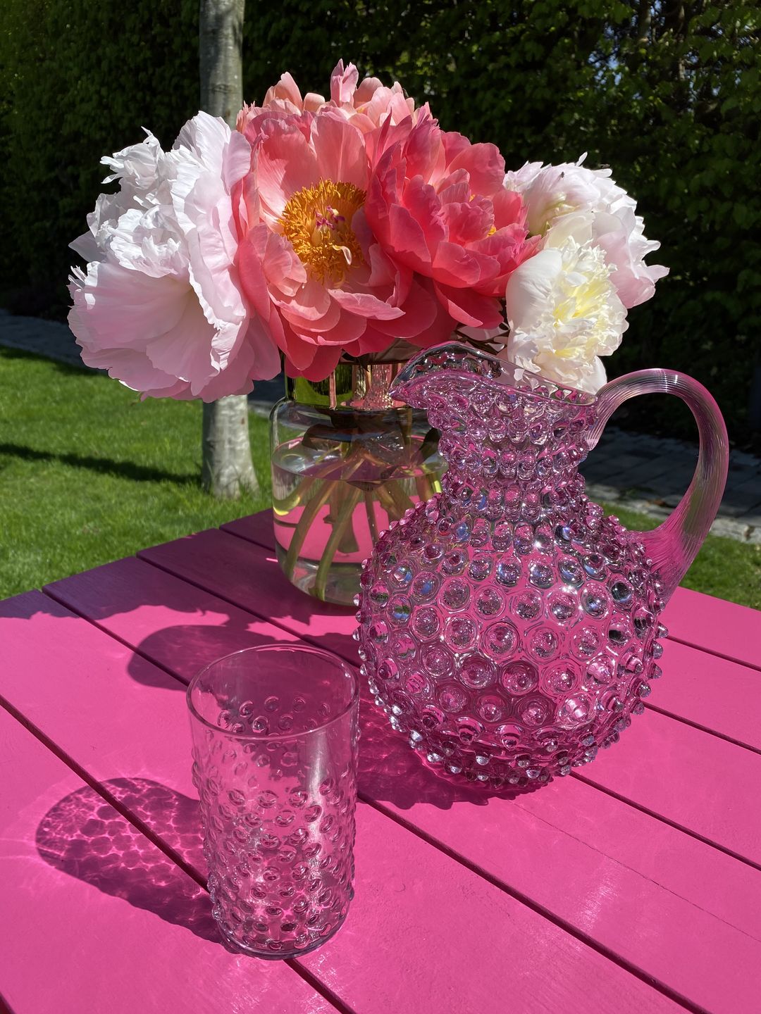 Customer photo review of Lilac Hobnail Jug