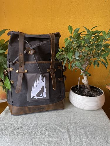 Customer photo review of Rucksack mit Patch (🌲)