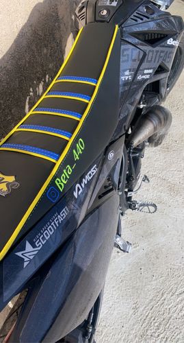 Customer photo review of Housse de selle personnalisée en 3D moto 50cc / mécaboite