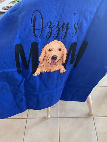 Customer photo review of Dog Mom - Personalized Custom Women's T-shirt