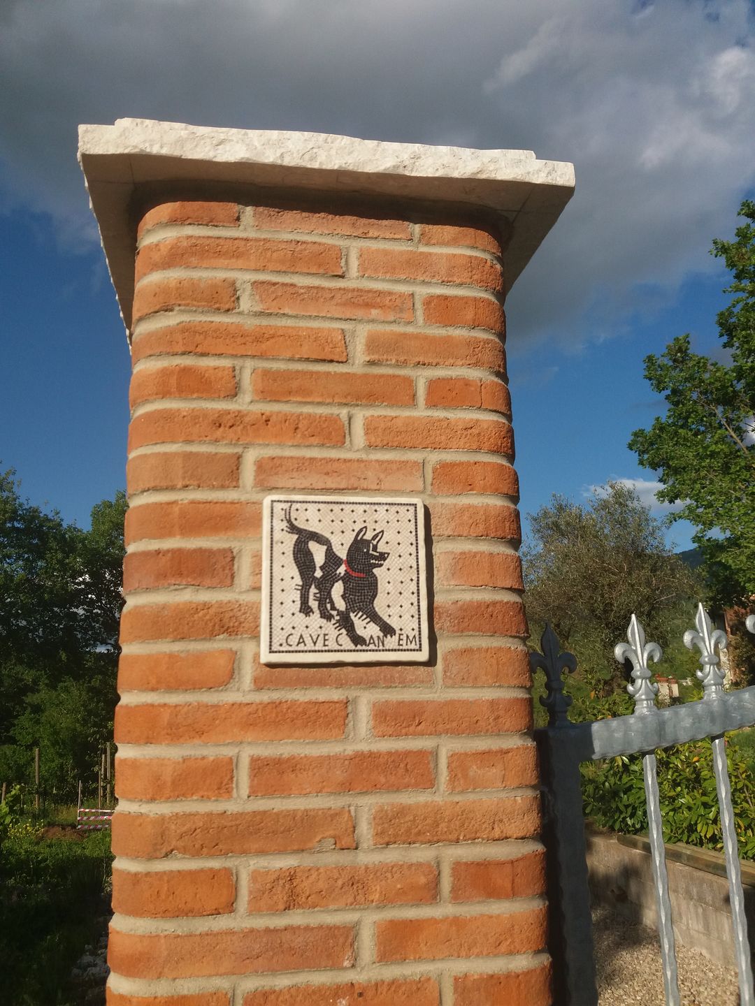 Customer photo review of Cave Canem mosaico di Pompei - mattonella in marmo