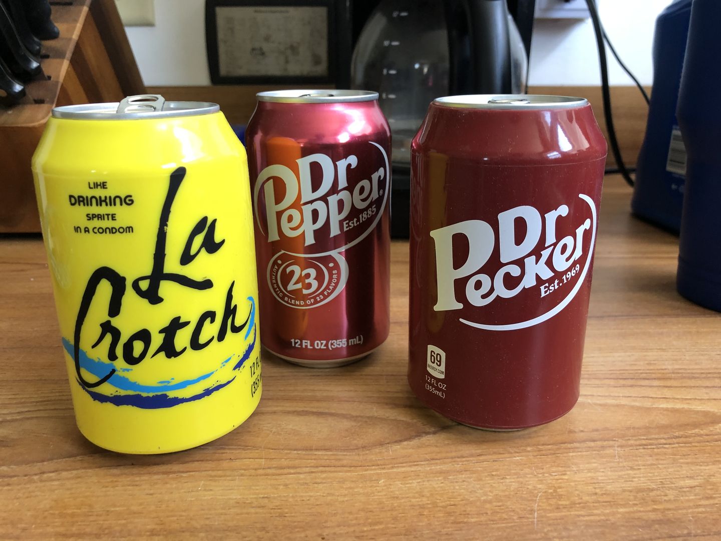 Customer photo review of Beersy “Dr P*cker” Silicone Sleeve Hide a Beer