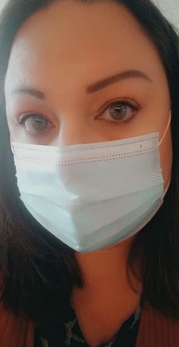 Customer photo review of Ocean Emerald Contact Lenses