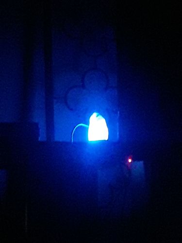 Customer photo review of Color Changing Himalayan Salt Lamp (mini)