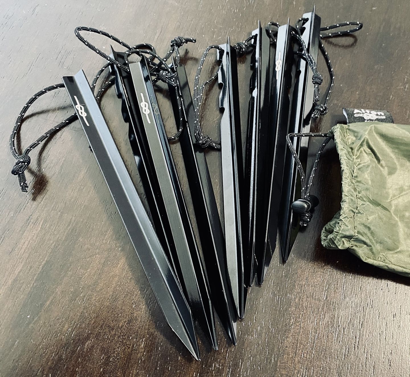 Customer photo review of Ultralight Aluminium Pegs (8 Pack)