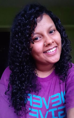Customer photo review of Curl Quenching Hair Butter & Gelly Travel Duo