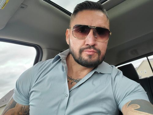 Customer photo review of Tuxedo Sunglasses