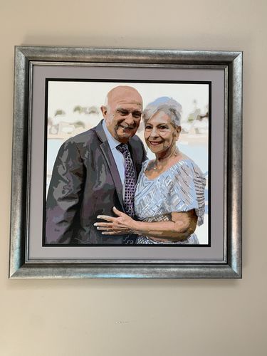 Customer photo review of Custom Paint By Numbers Kit - Upload Your Photo - Brush Set Included