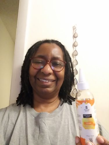 Customer photo review of Hair Growth Serum