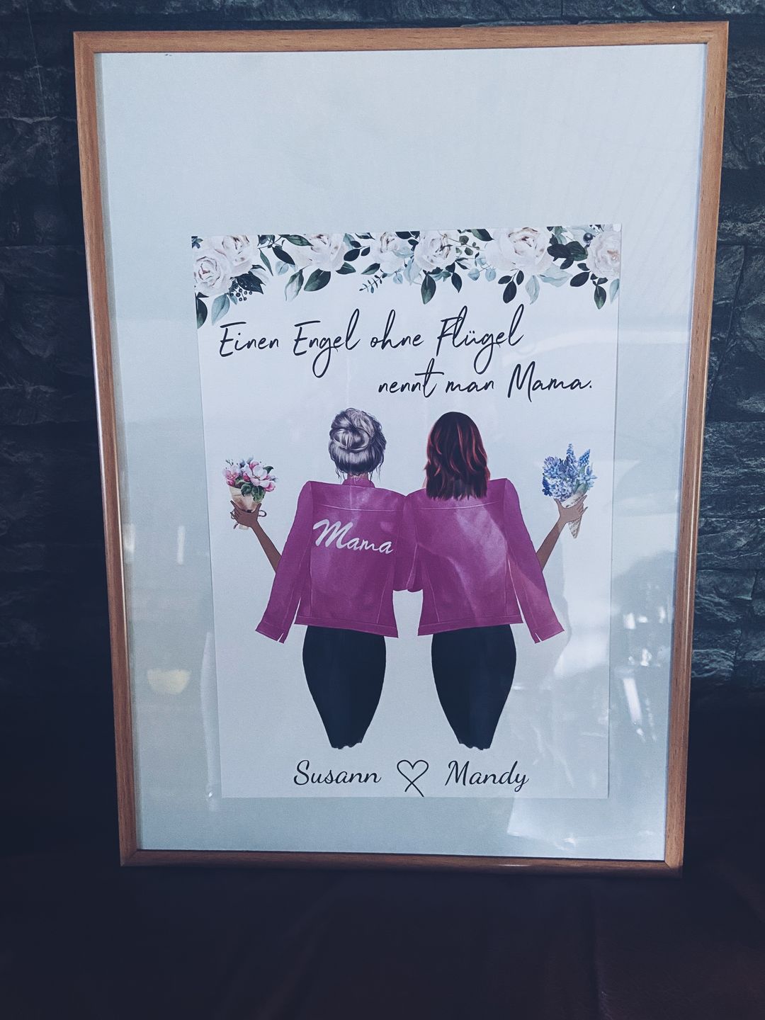 Customer photo review of Mutter & Tochter - Personalisiertes Poster