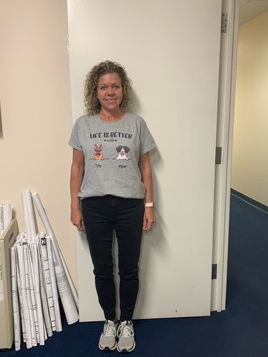 Customer photo review of Life is better - Personalized Classic Women's T-shirt