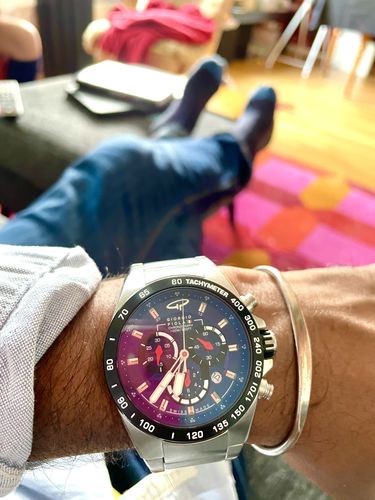 Customer photo review of Ignition Swiss Made - Silver-Blue Watch