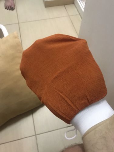 Customer photo review of Vespani Skin Exfoliating Glove