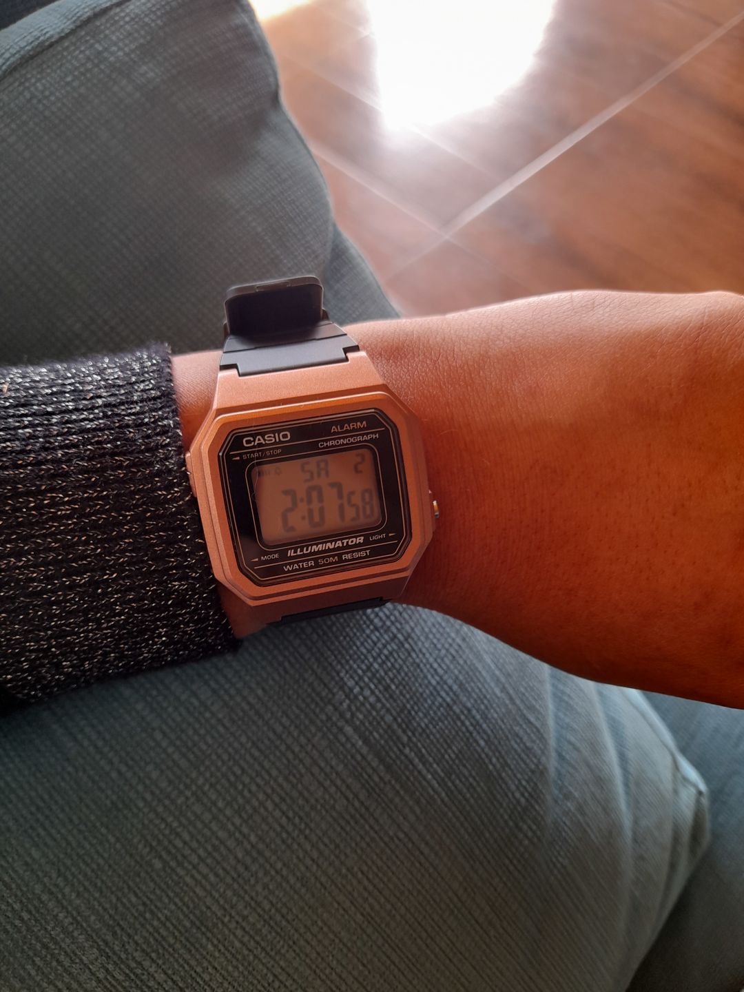 Customer photo review of Reloj Casio Vintage W-217HM-5AVDF Rosado