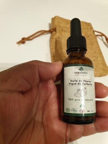 Customer photo review of Sarahbio - huile de pépins de figue de barbarie - 30 mL