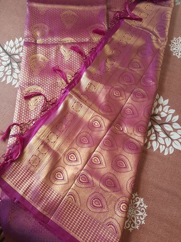 Customer photo review of Royal Princess Golden Wine Woven Kanjivaram Saree