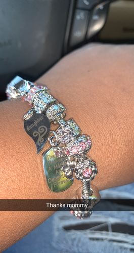 Customer photo review of Mother Daughter Eternal Love Bracelets