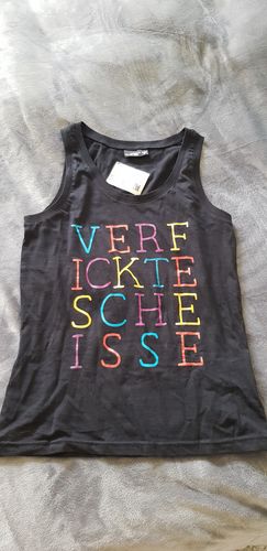 Customer photo review of Verf ickte sche isse - Words on Shirts  - Frauen Tanktop