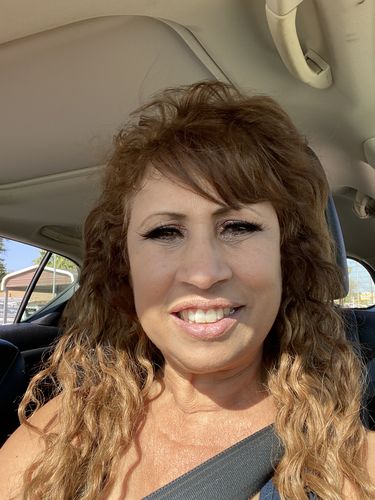 Customer photo review of Curly Ash Blonde