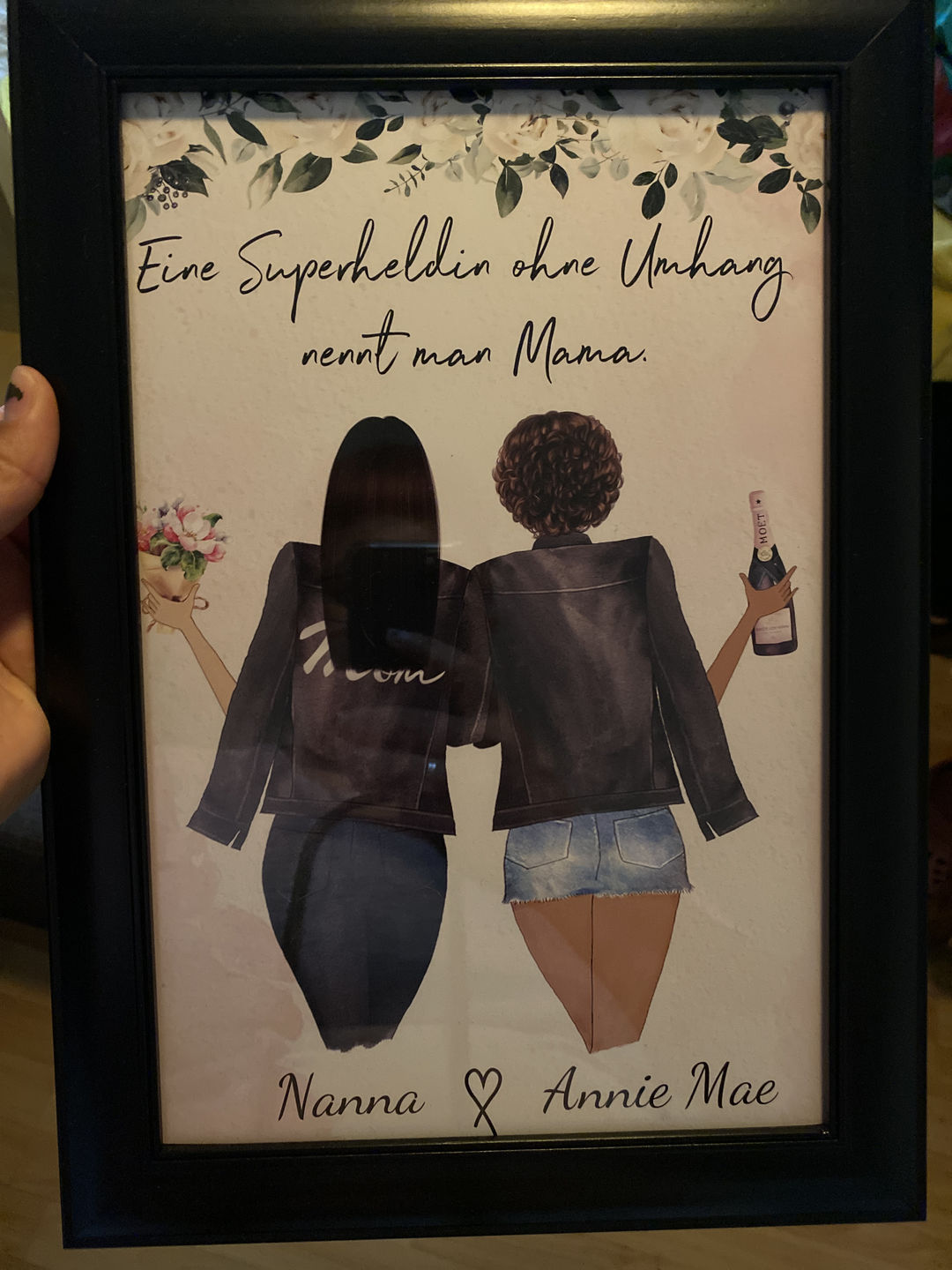 Customer photo review of Mutter & Tochter - Personalisiertes Poster