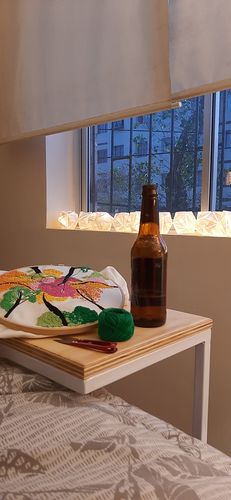 Customer photo review of Mesa lateral Piscolero BLANCA