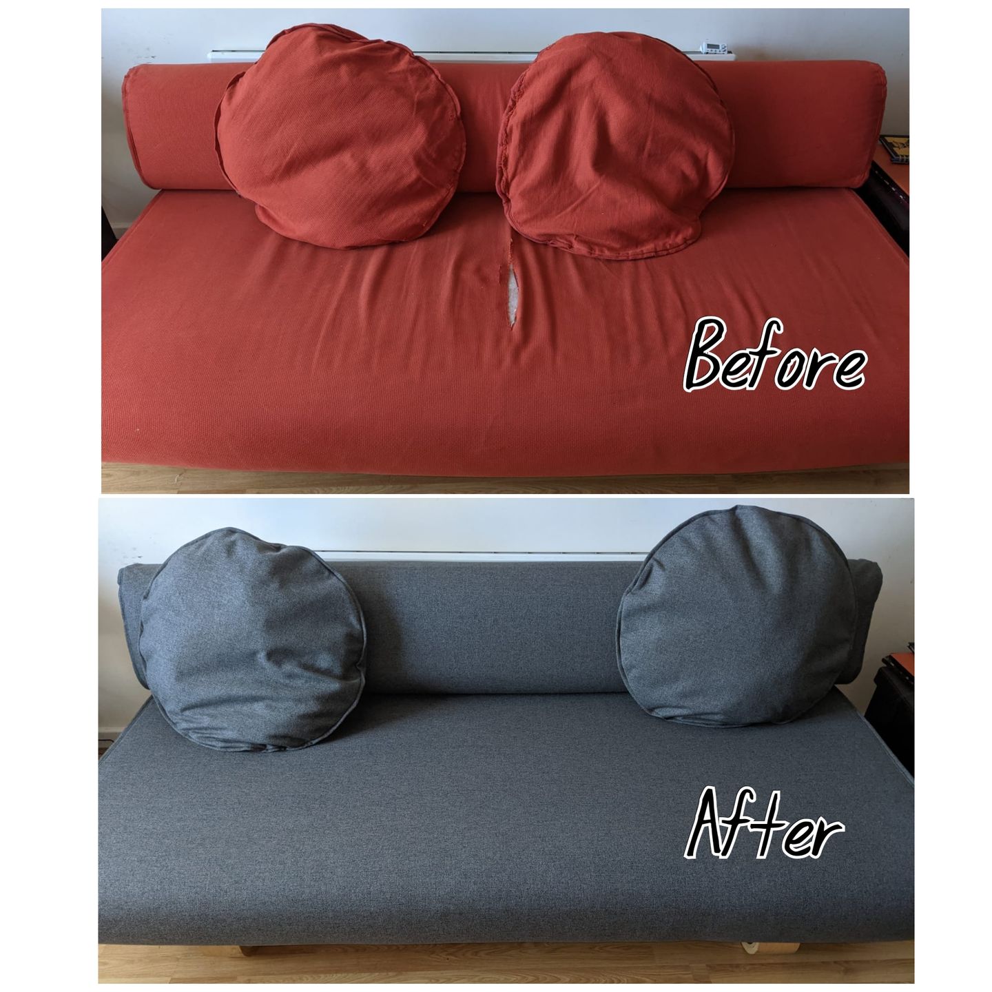 Customer photo review of ALLERUM IKEA Sofa Bed Cover