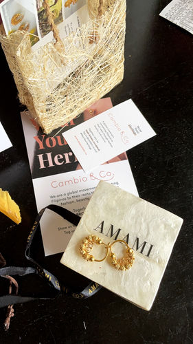 Customer photo review of Claudia Creolla Earrings