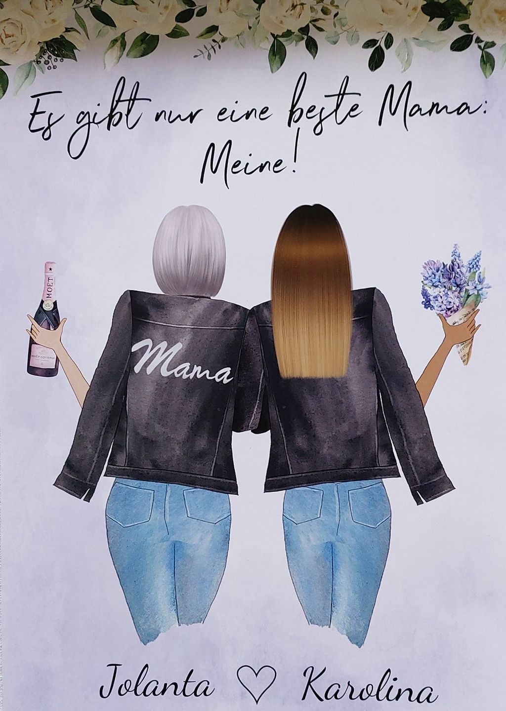 Customer photo review of Mutter & Tochter - Personalisiertes Poster