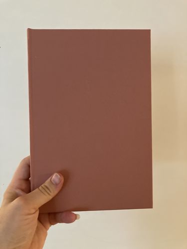 Customer photo review of Blank Journal - Feel Dusty Rose Linen
