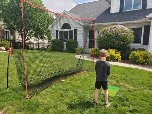 Customer photo review of Golf Net Pro 10x7 ft | Portable Golf Driving Net Hitting Net | Backyard/Indoor/Outdoor