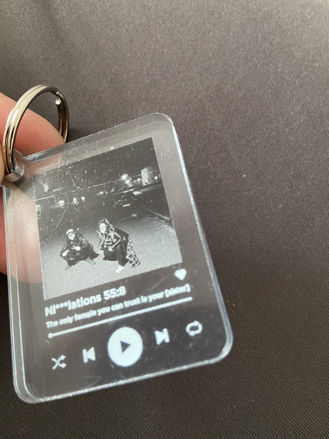 Customer photo review of MusicPrinted Song Schlüsselanhänger mit Foto