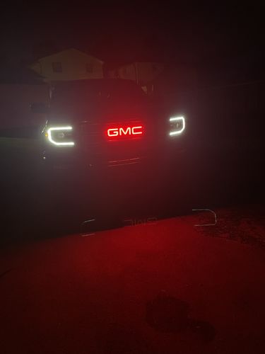 Customer photo review of Illuminated GMC Multicolor LED Emblem