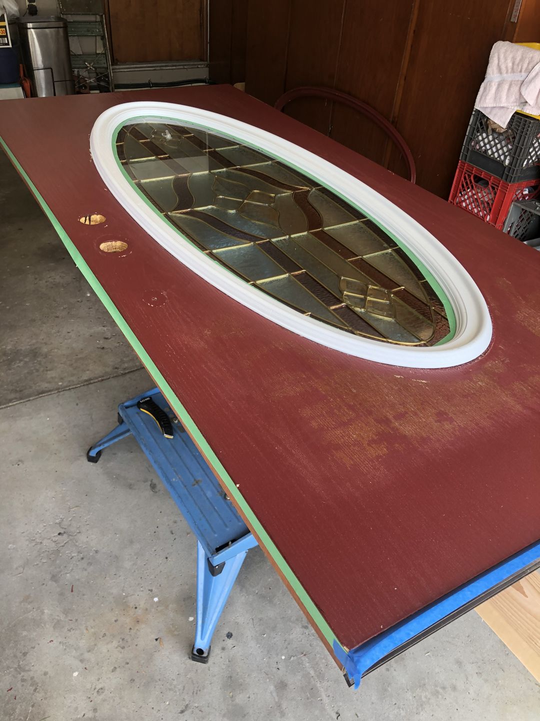 Customer photo review of Large Oval 24" x 60" Frame Kit
