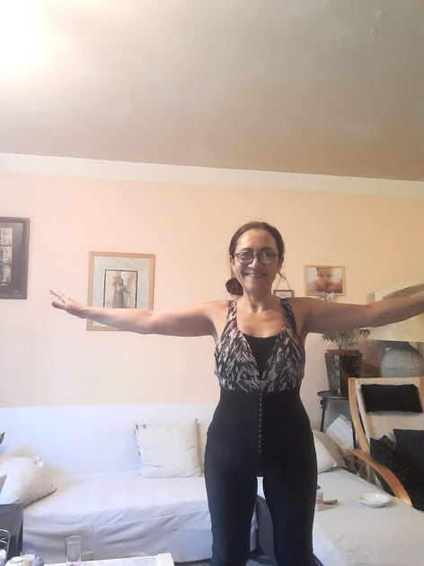 Customer photo review of Claire - Legging Met Zweetband En Corset