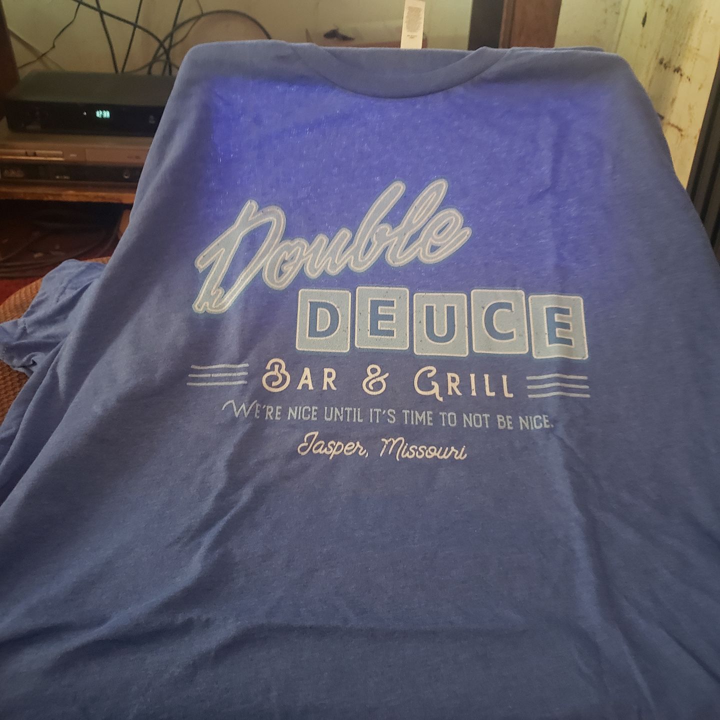 Customer photo review of Double Deuce Men's/Unisex Super Soft Tee